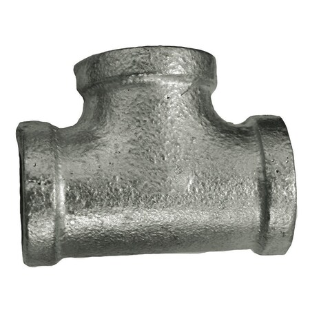 Jones Stephens 1/4in. Galvanized Iron Tee, Banded G4600002